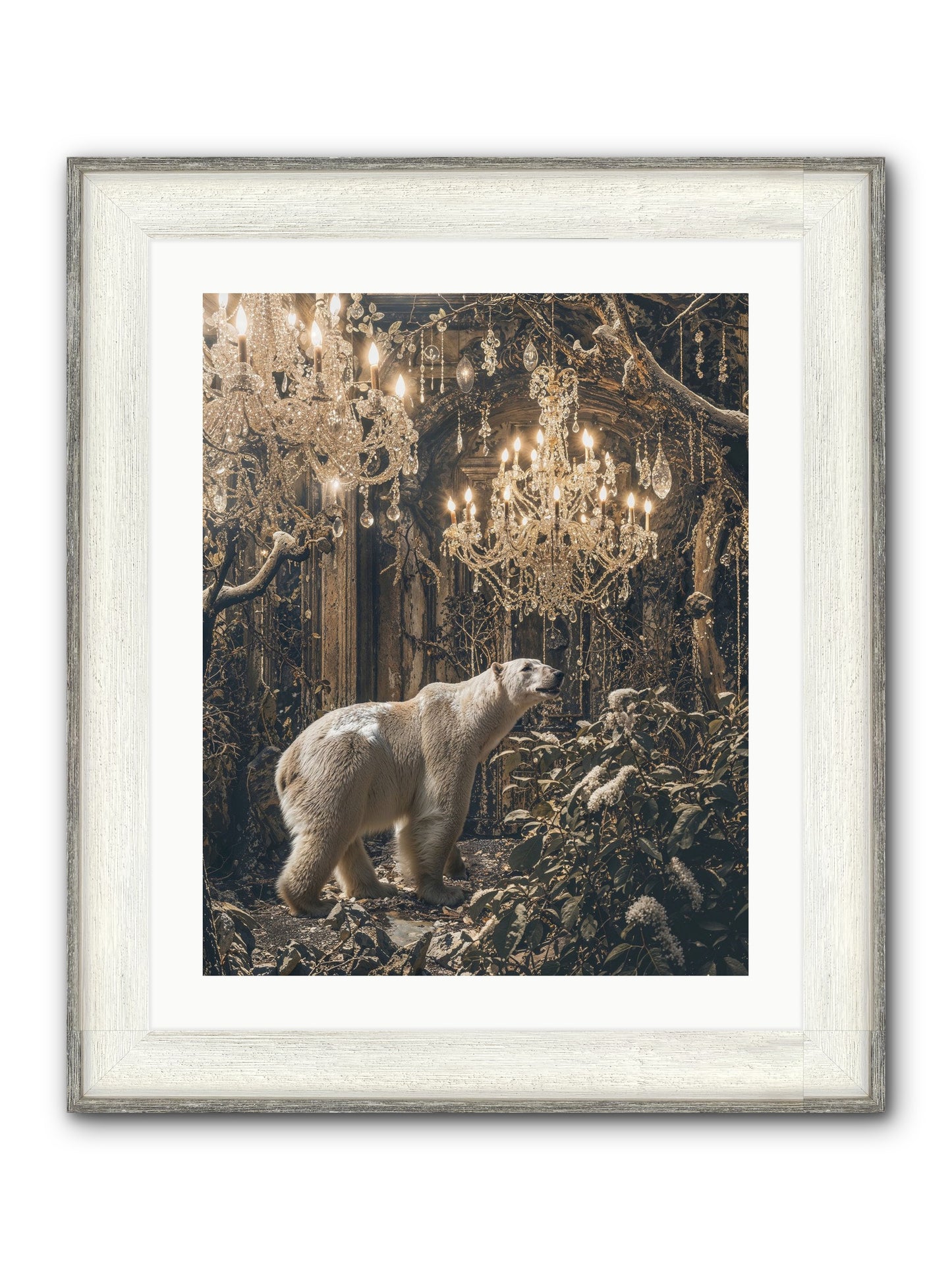 It's More Than Enough Framed Print - Driftwood White 20x25