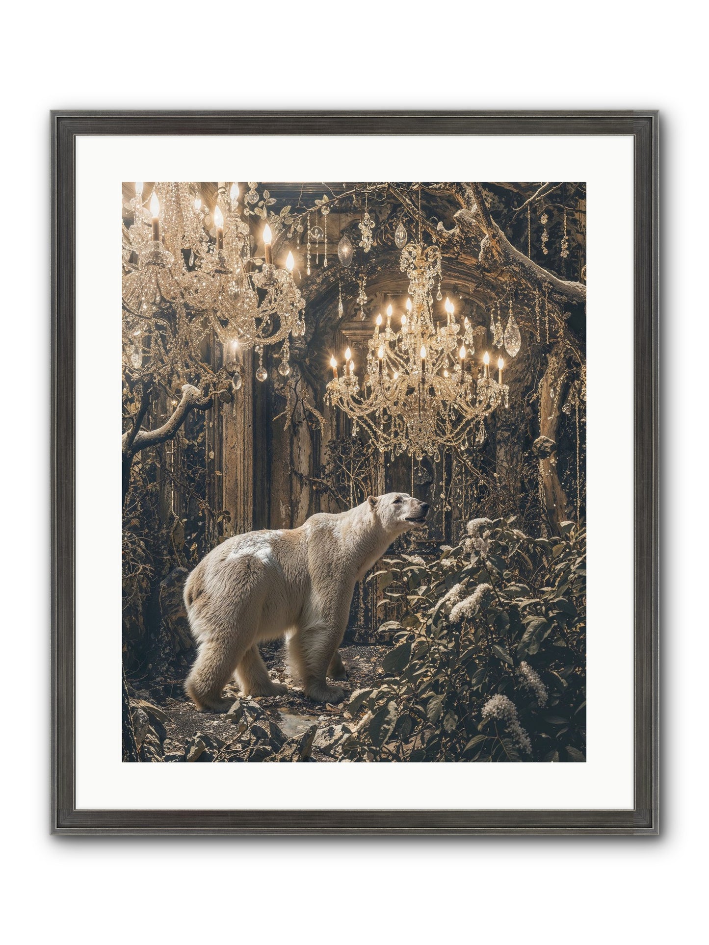 It's More Than Enough Framed Print - Slimwoods Black/Silver 20x25