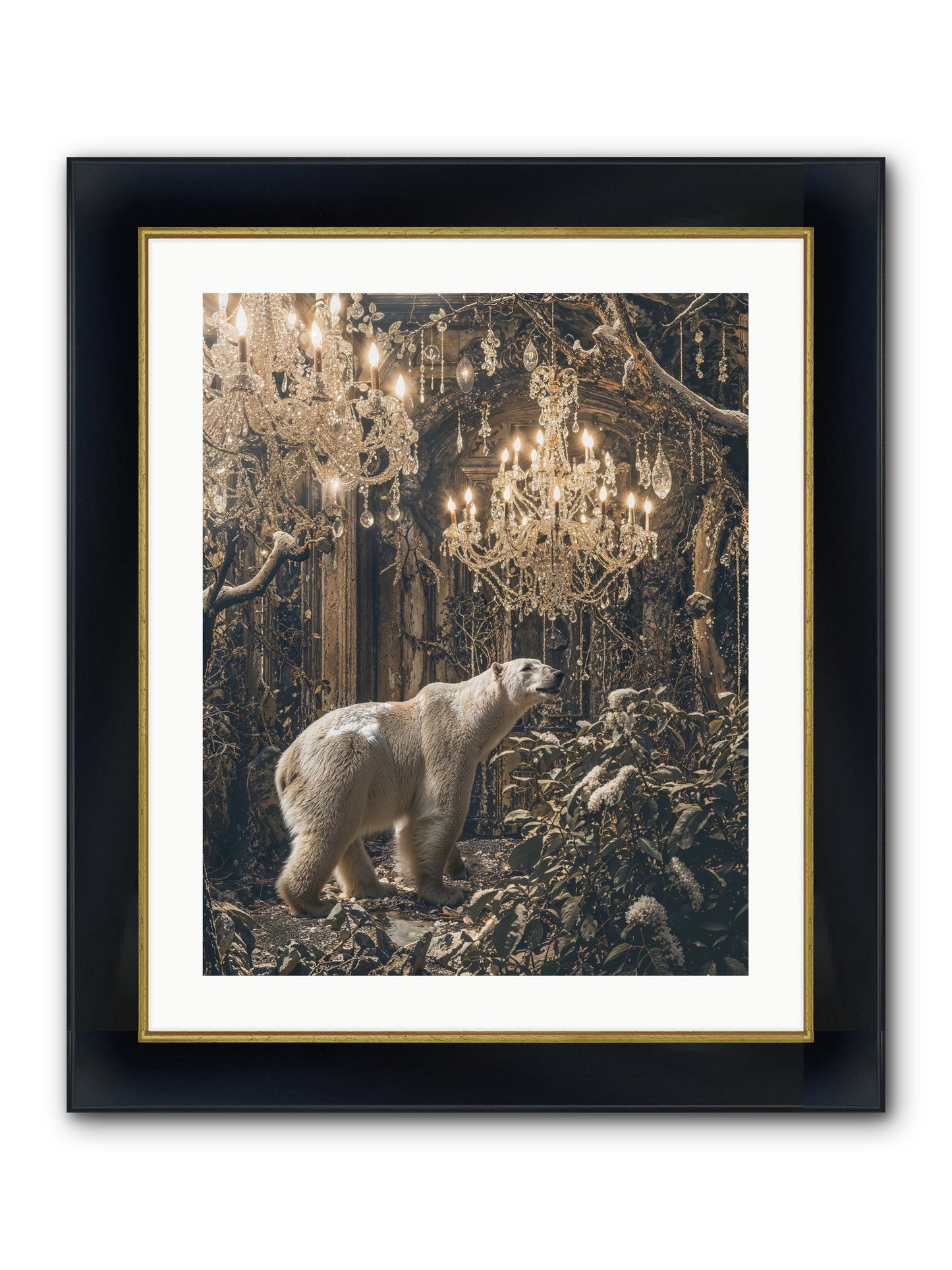 It's More Than Enough Framed Print - Wide Black w/Gold 20x25