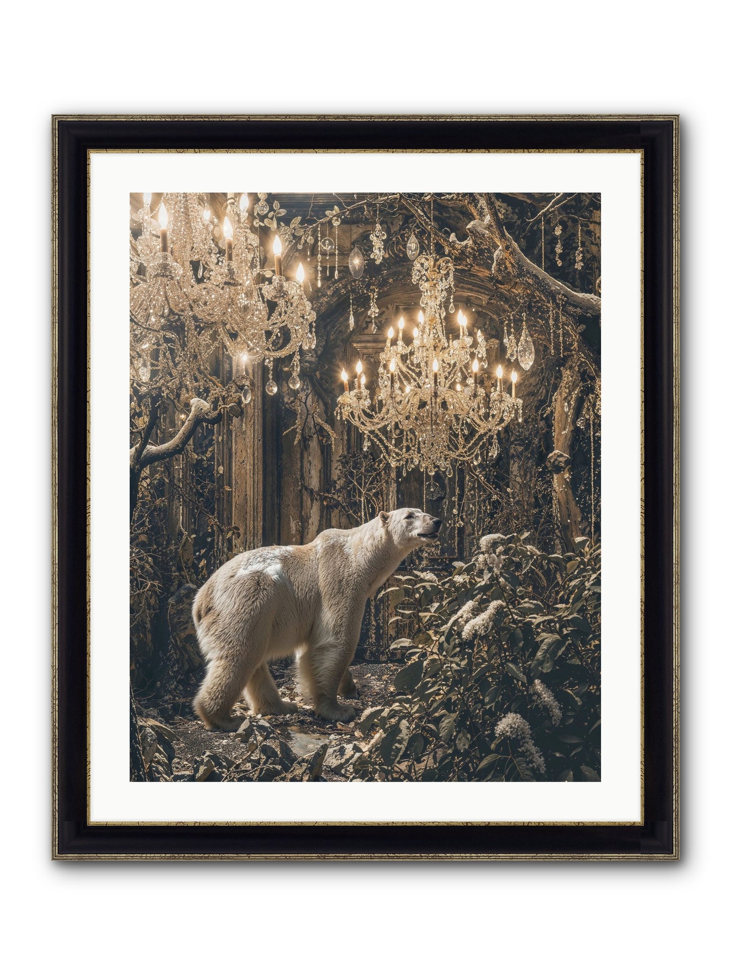 It's More Than Enough Framed Print - Black & Gold 24x30