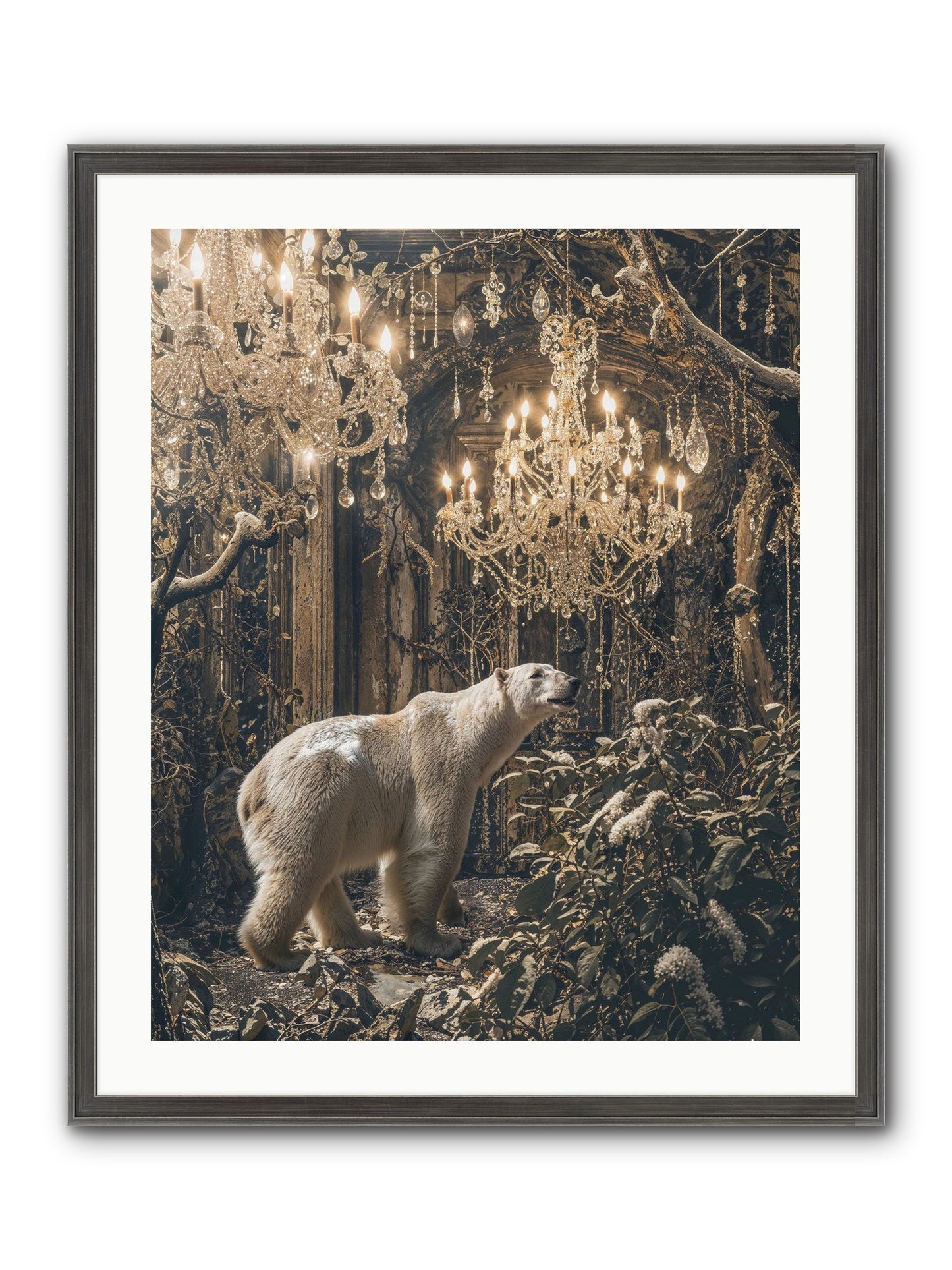 It's More Than Enough Framed Print - Slimwoods Black/Silver 24x30