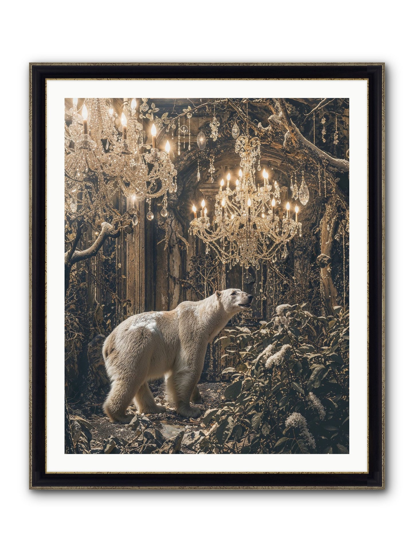 It's More Than Enough Framed Print - Black & Gold 32x40