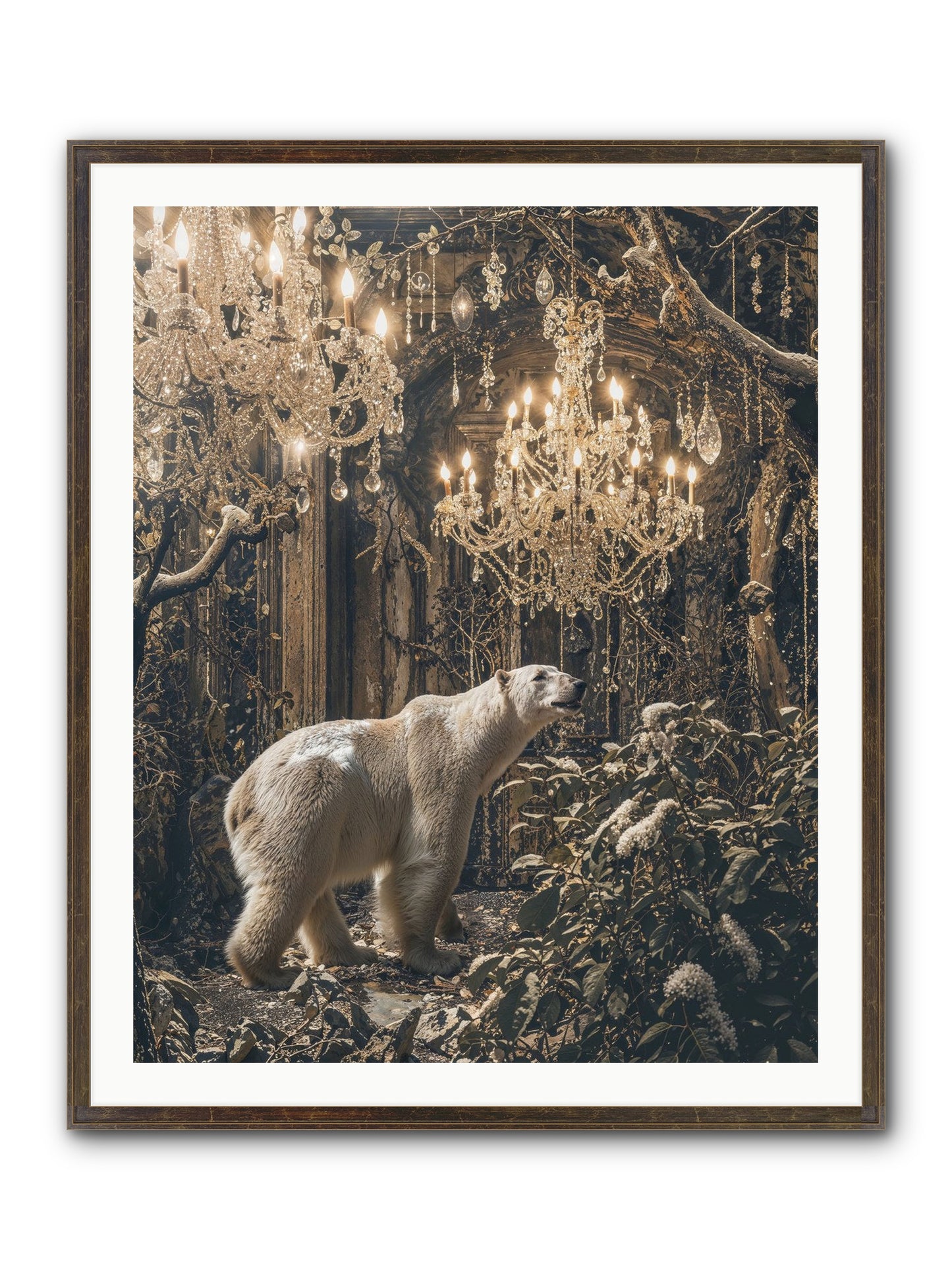 It's More Than Enough Framed Print - Slimwoods Black/Gold 32x40