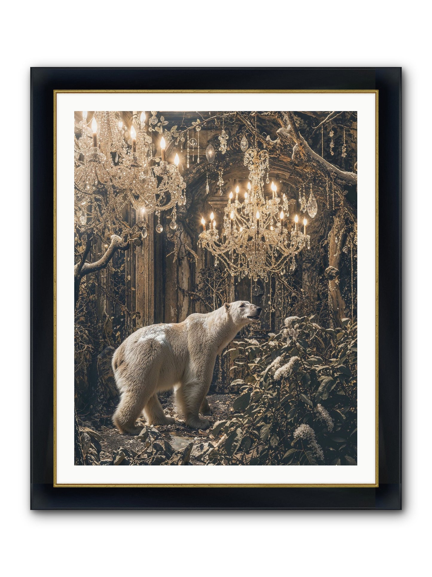 It's More Than Enough Framed Print - Wide Black w/Gold 32x40