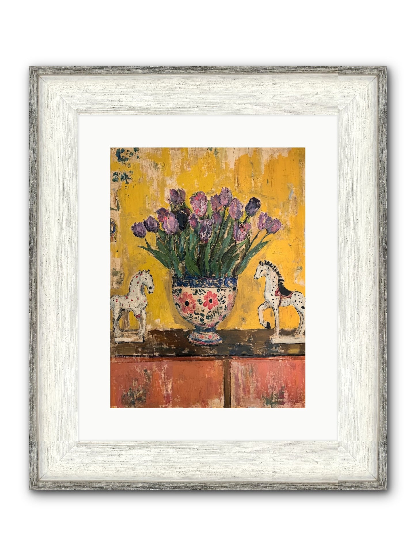 Ivy House Framed Print - Driftwood White 12x16