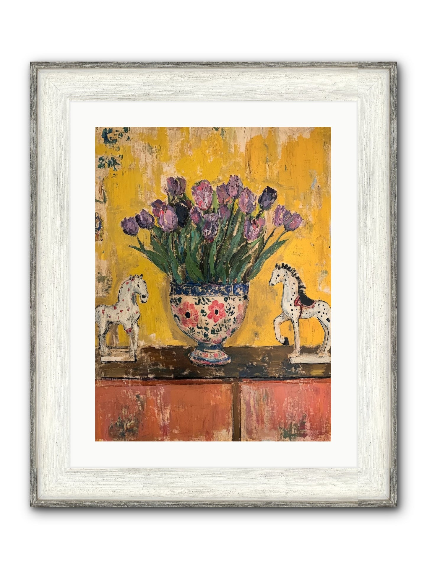 Ivy House Framed Print - Driftwood White 18x24