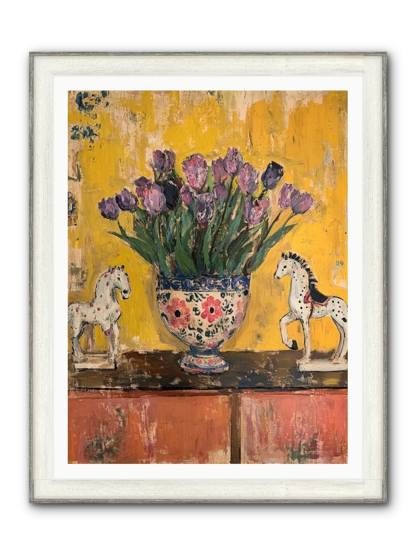 Ivy House Framed Print - Driftwood White 36x48