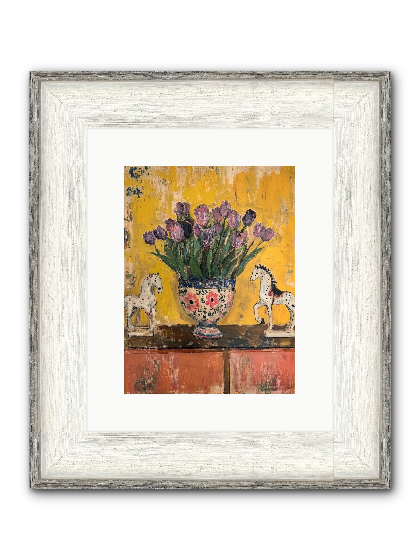 Ivy House Framed Print - Driftwood White 9x12