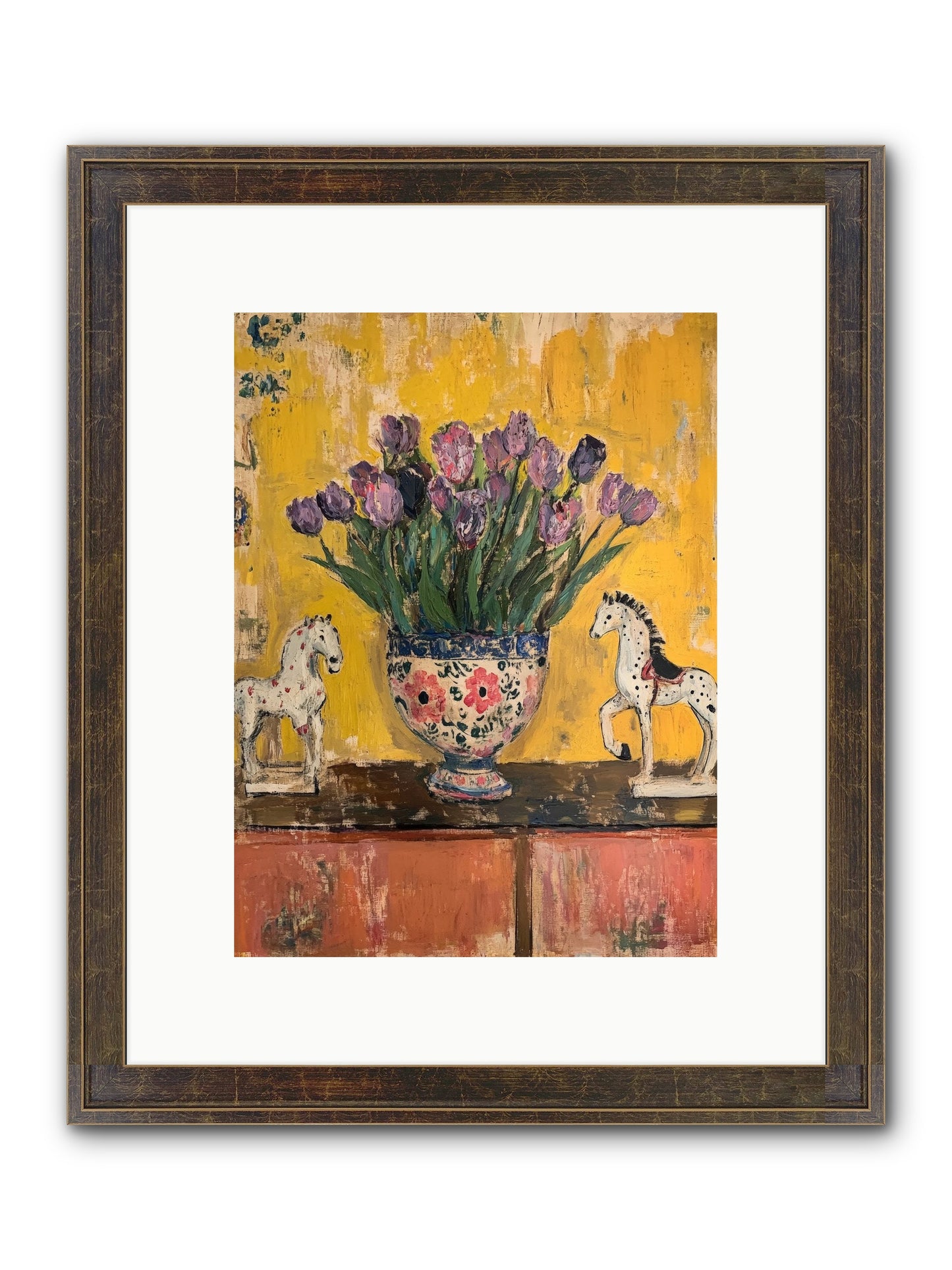 Ivy House Framed Print - Slimwoods Black/Gold 9x12