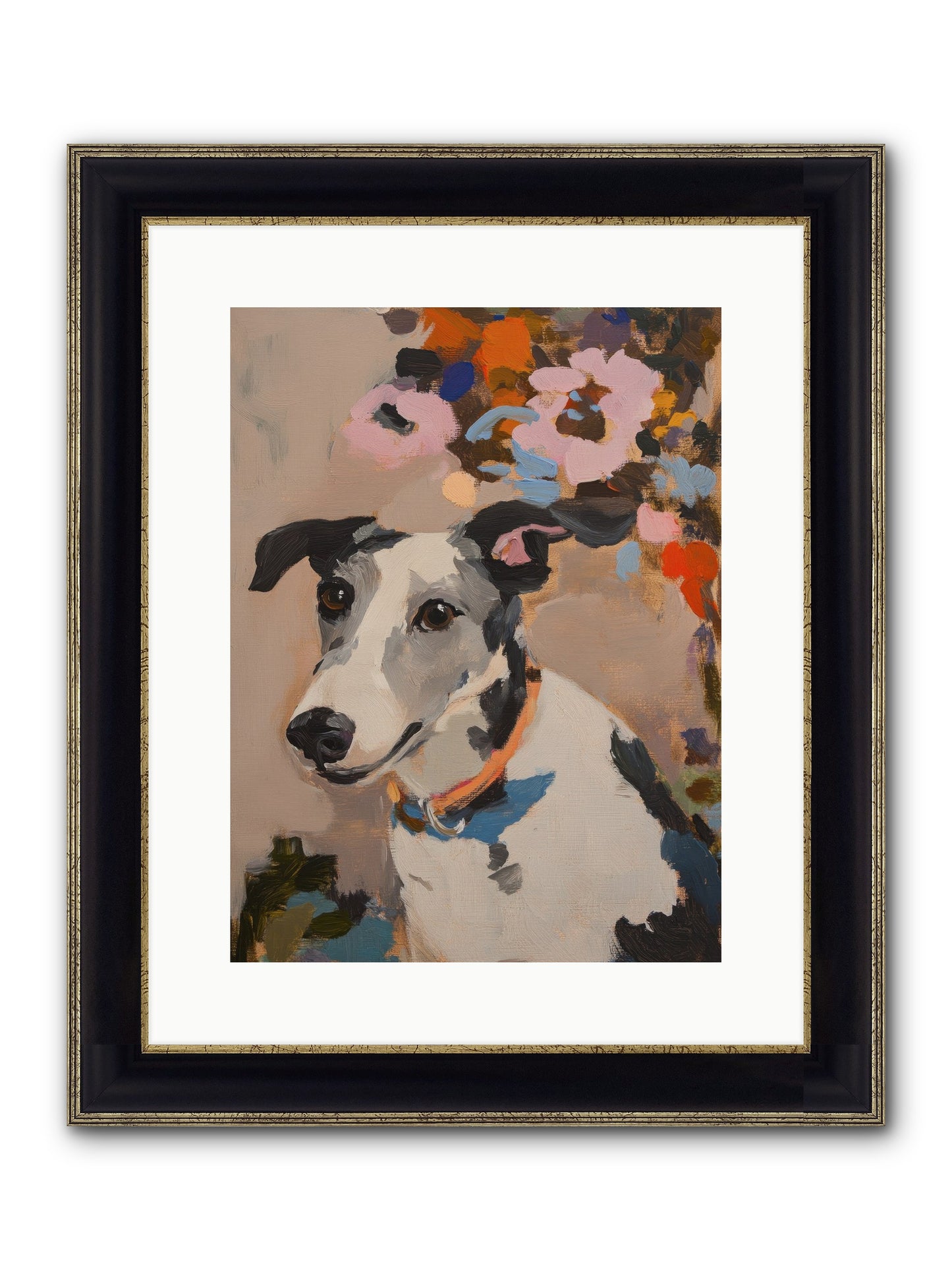 Ivy Rose Framed Print - Black & Gold 12x16