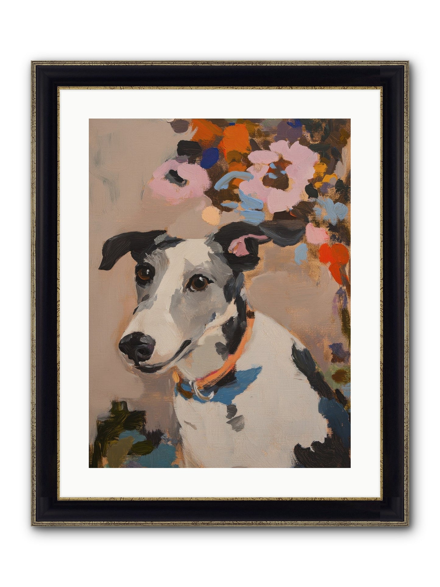 Ivy Rose Framed Print - Black & Gold 18x24