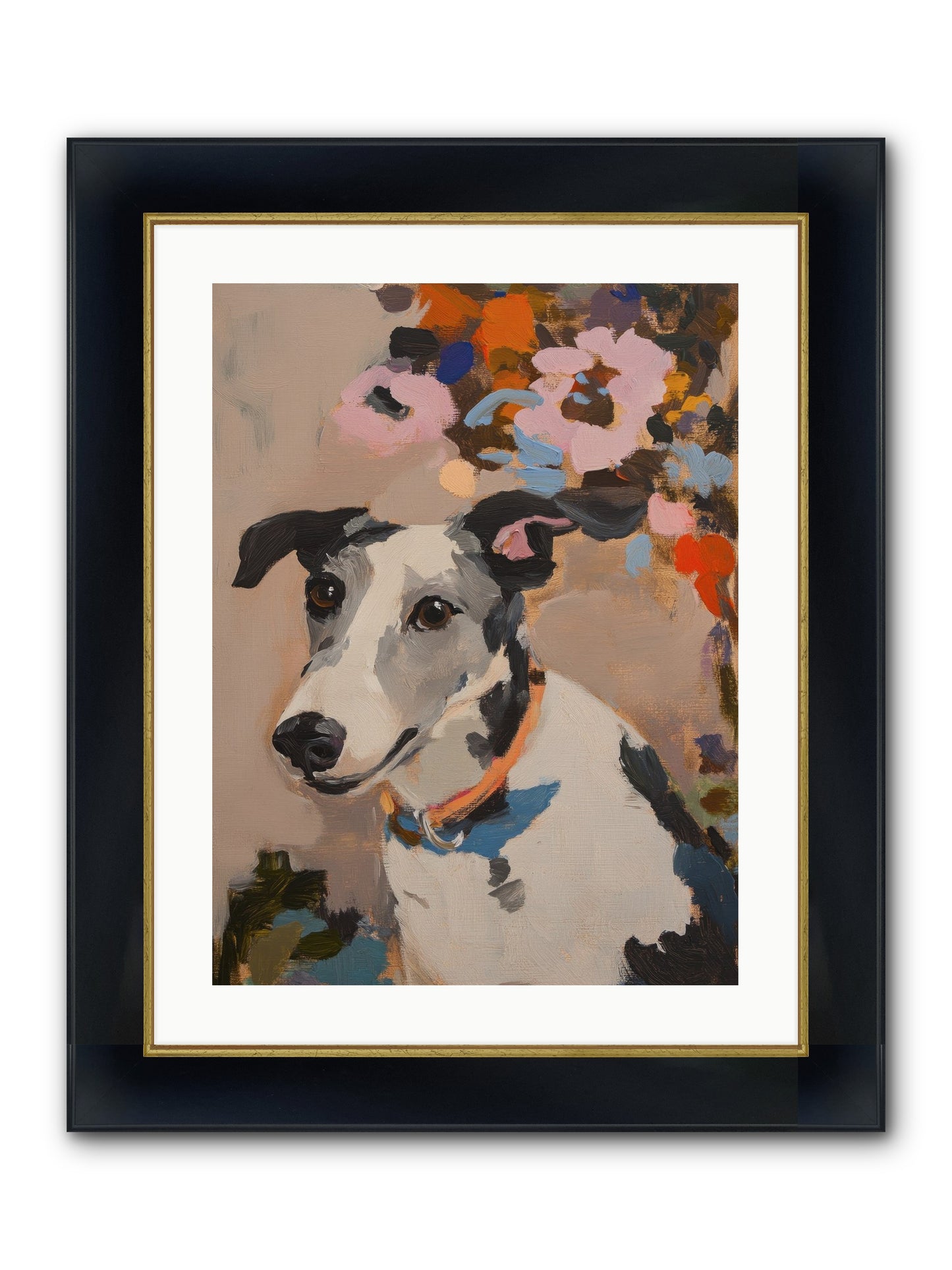 Ivy Rose Framed Print - Wide Black w/Gold 18x24