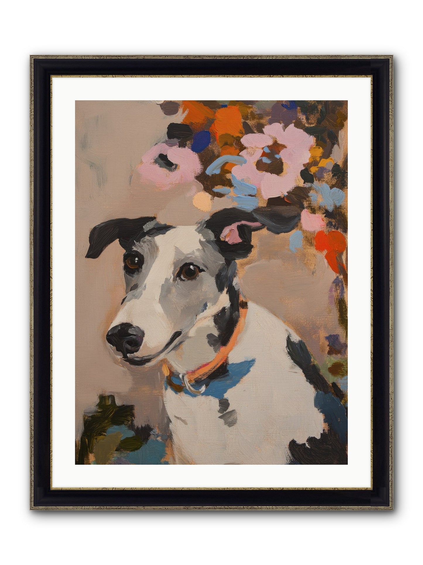 Ivy Rose Framed Print - Black & Gold 24x32