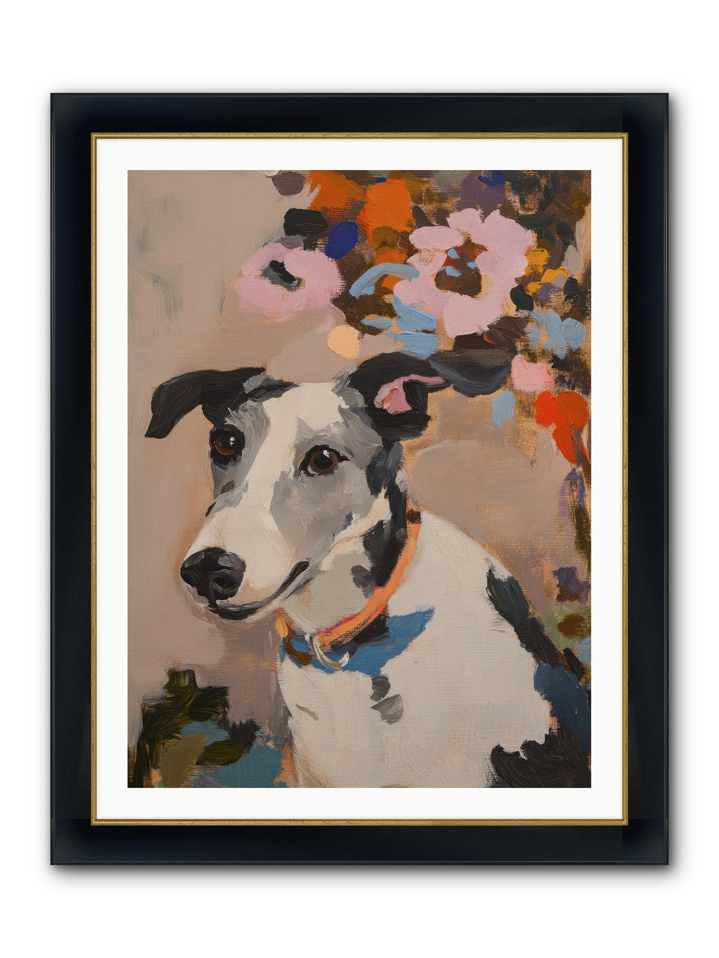 Ivy Rose Framed Print - Wide Black w/Gold 30x40