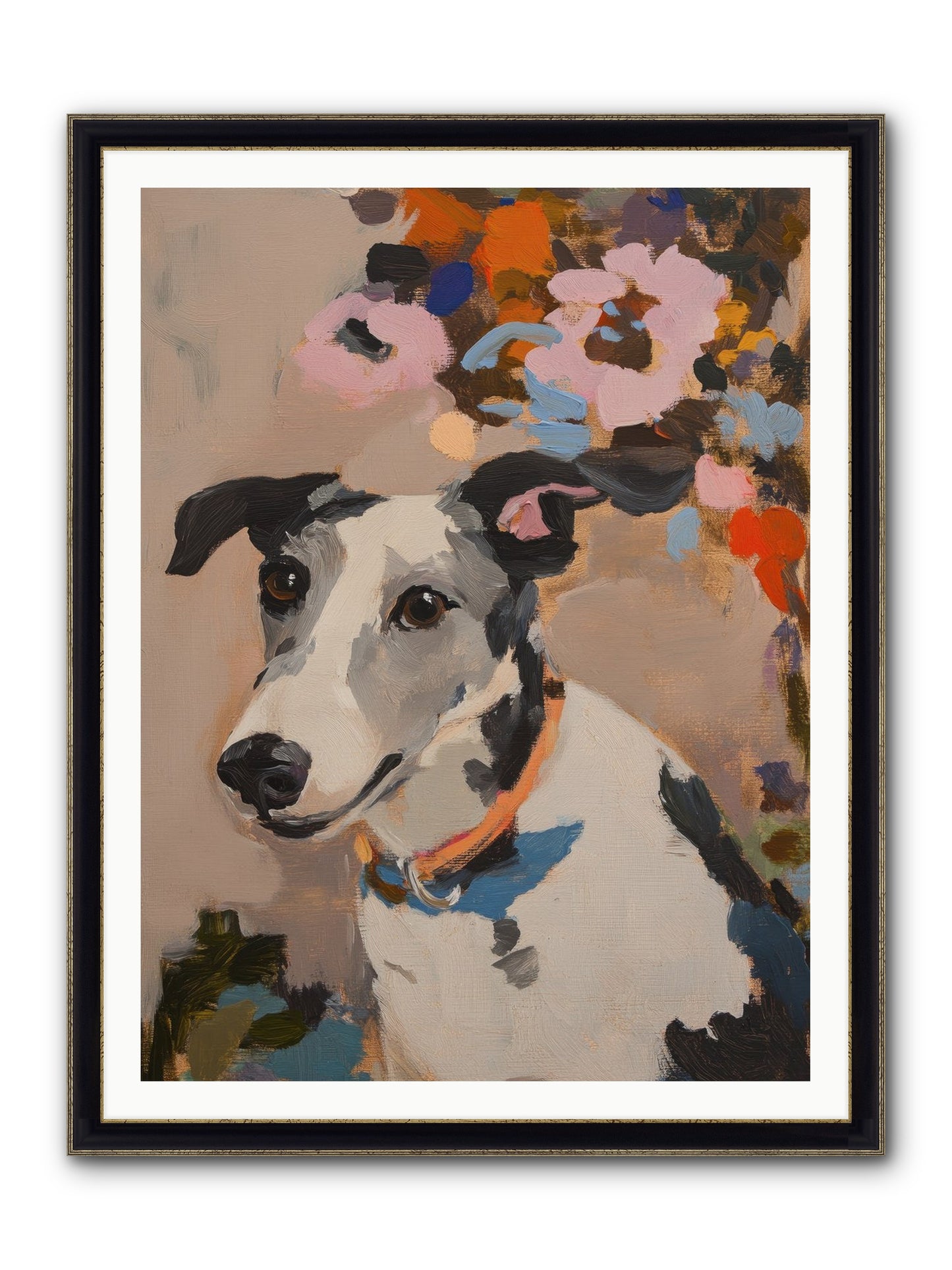 Ivy Rose Framed Print - Black & Gold 36x48