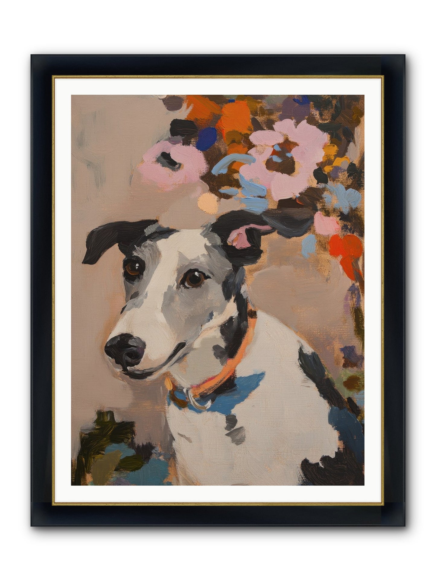 Ivy Rose Framed Print - Wide Black w/Gold 36x48