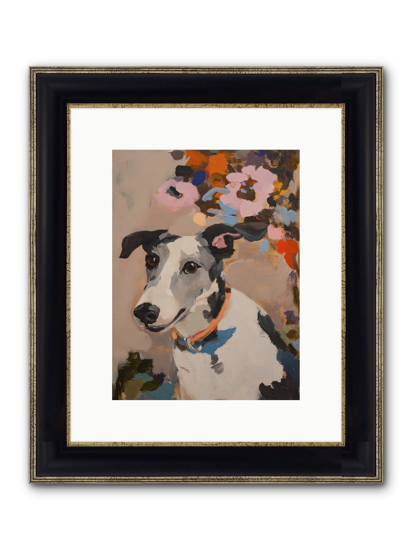 Ivy Rose Framed Print - Black & Gold 9x12