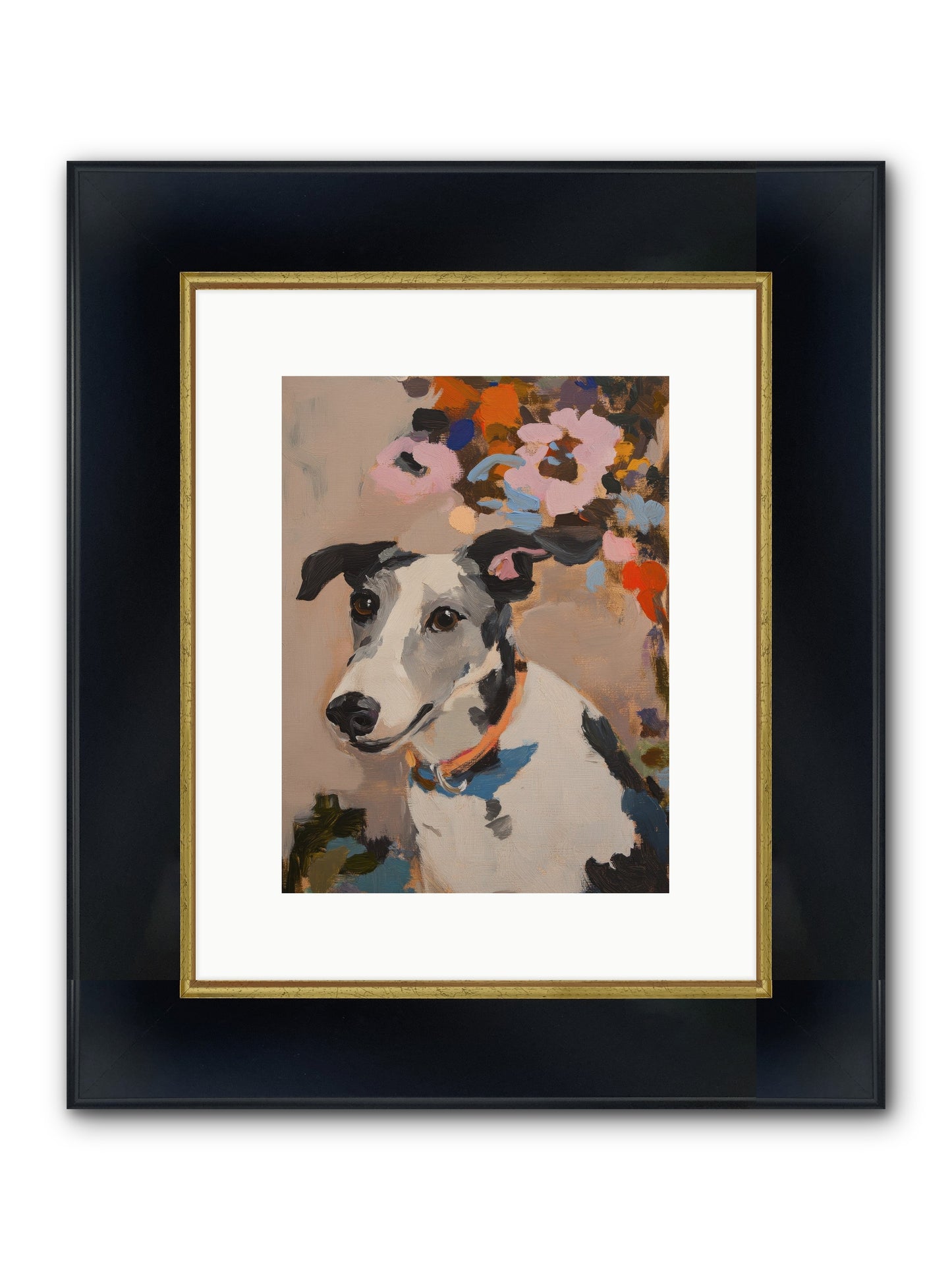 Ivy Rose Framed Print - Wide Black w/Gold 9x12