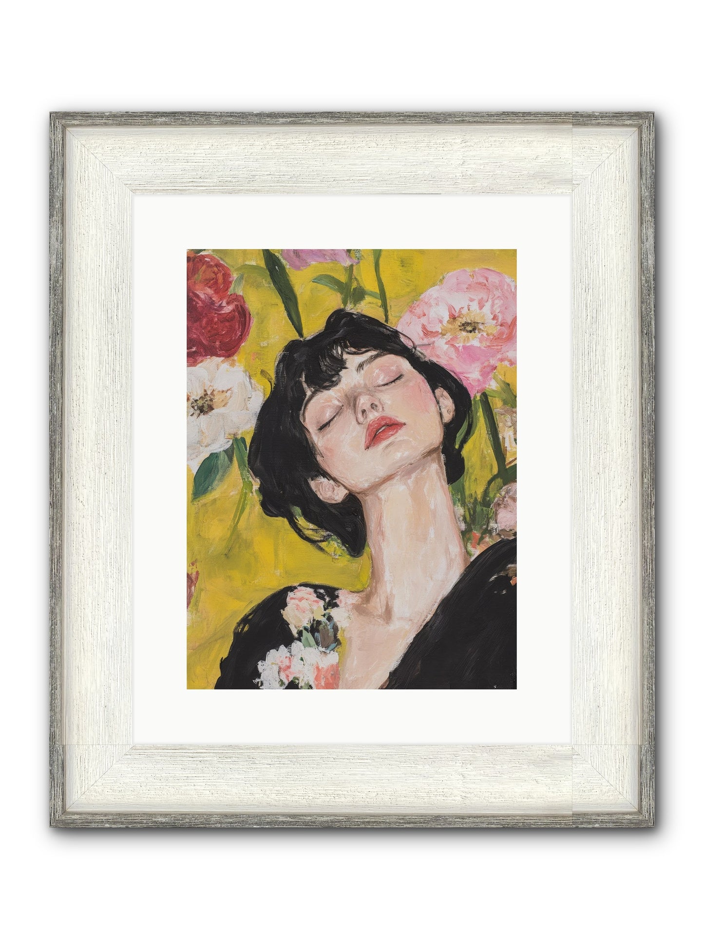 Ivy Wren Framed Print - Driftwood White 12x16