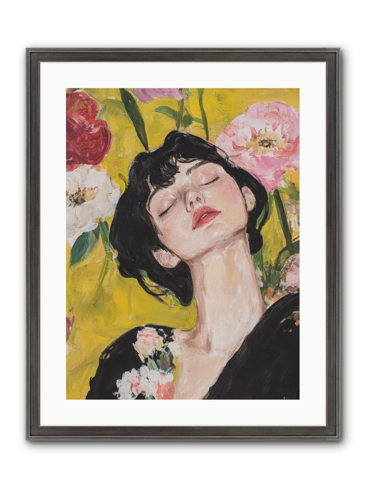 Ivy Wren Framed Print - Slimwoods Black/Silver 18x24