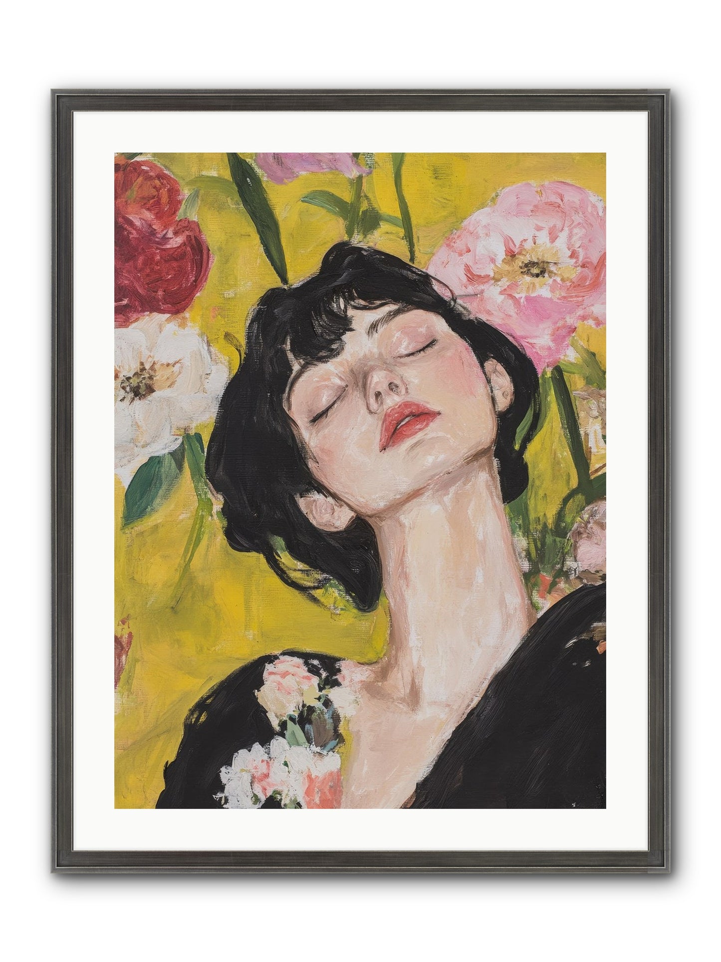 Ivy Wren Framed Print - Slimwoods Black/Silver 24x32