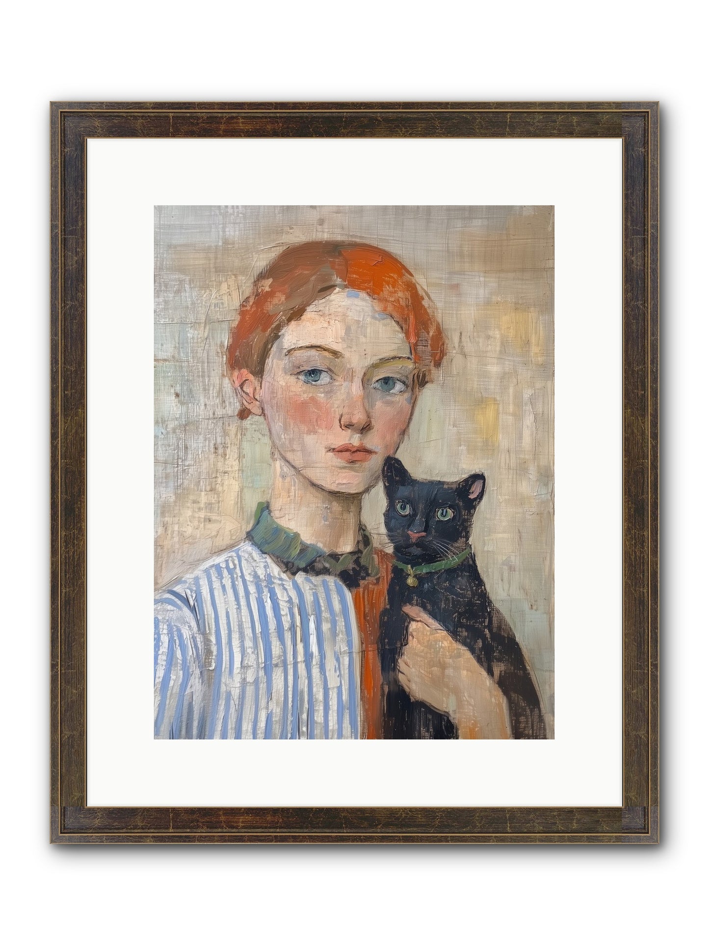 Jack And Joan Framed Print - Slimwoods Black/Gold 12x16