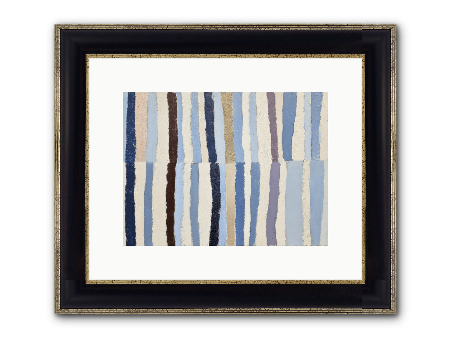 Jangle Framed Print - Black & Gold 12x9