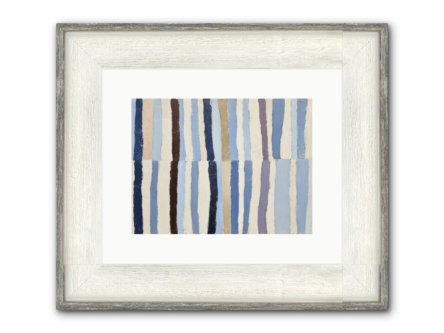 Jangle Framed Print - Driftwood White 12x9