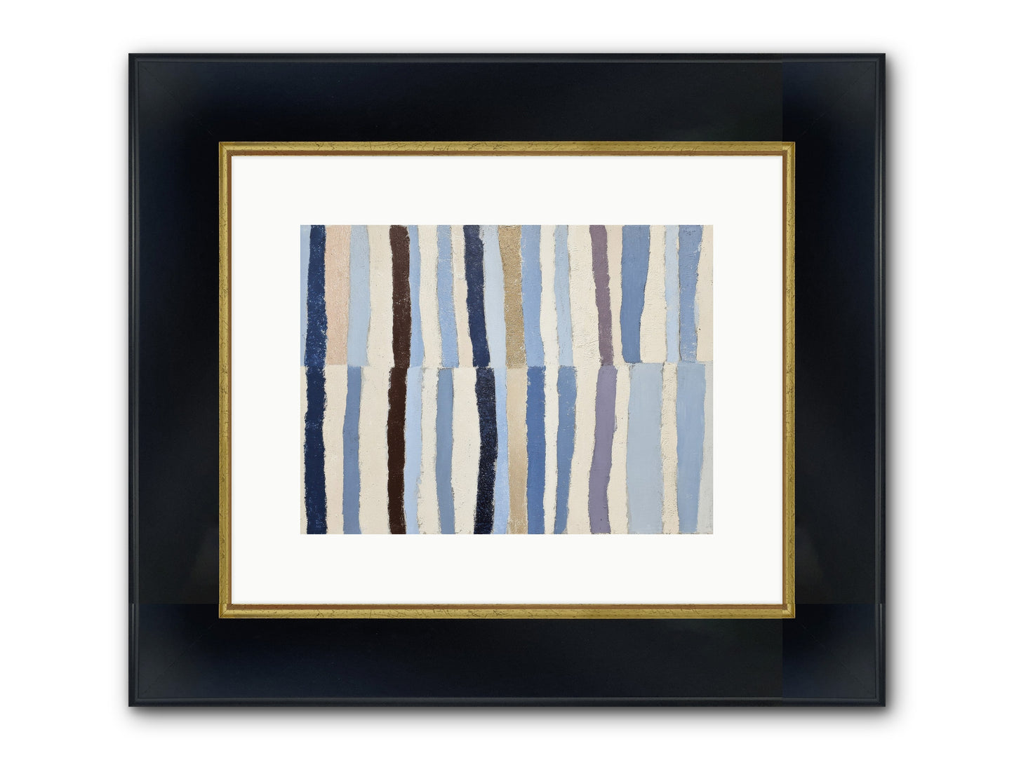 Jangle Framed Print - Wide Black w/Gold 12x9