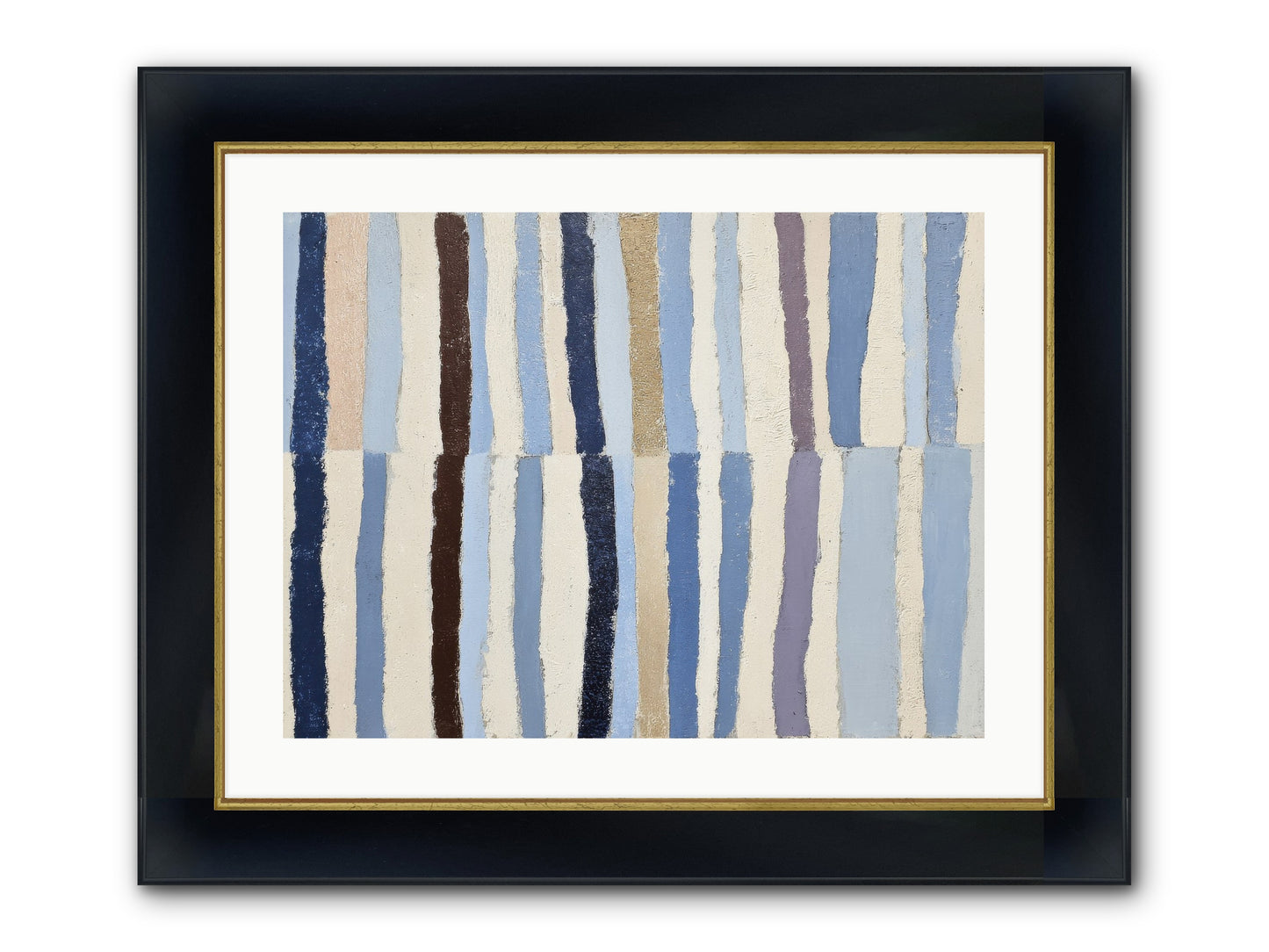 Jangle Framed Print - Wide Black w/Gold 24x18