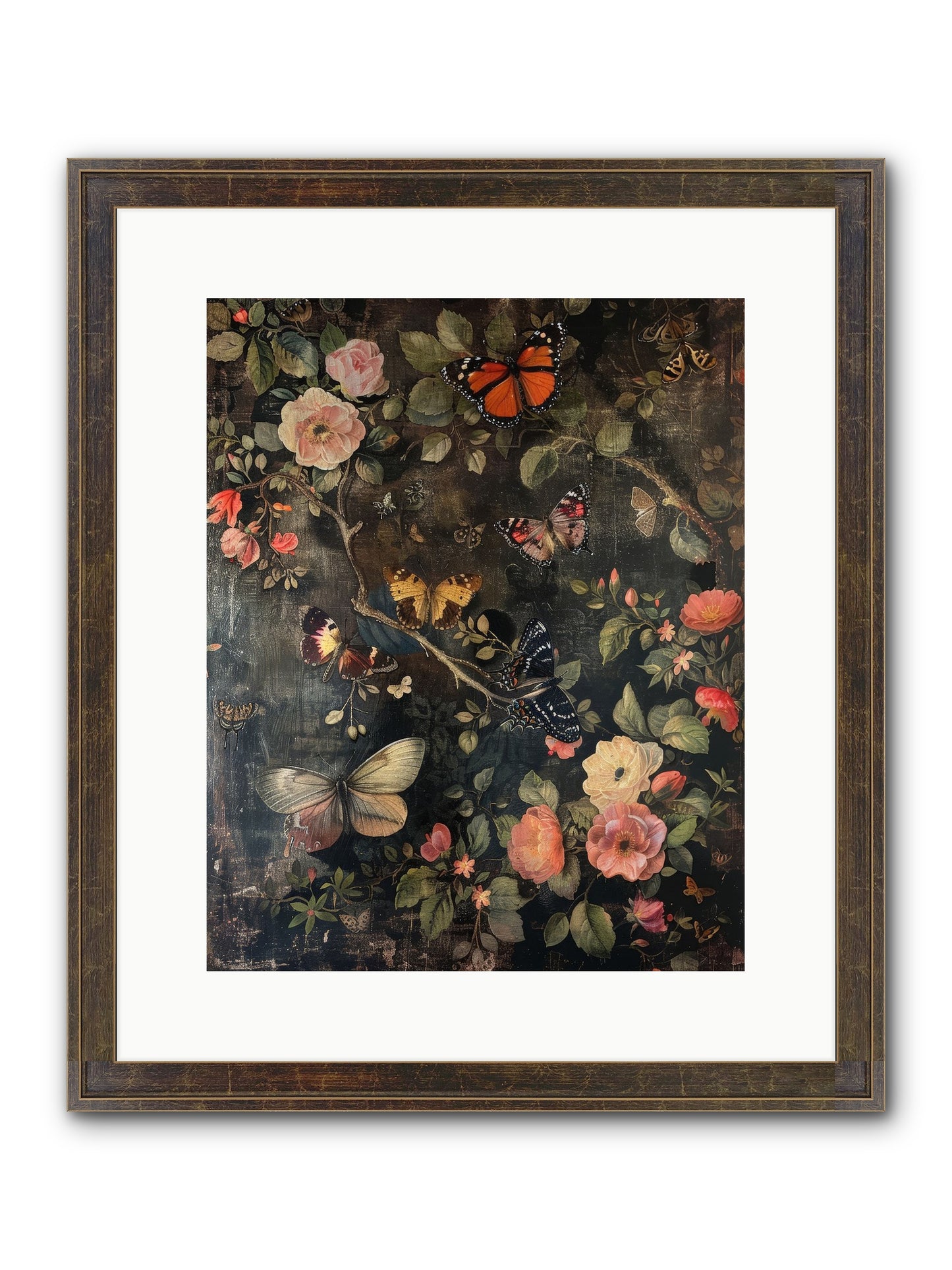 Jardin D'Automne Framed Print - Slimwoods Black/Gold 12x15
