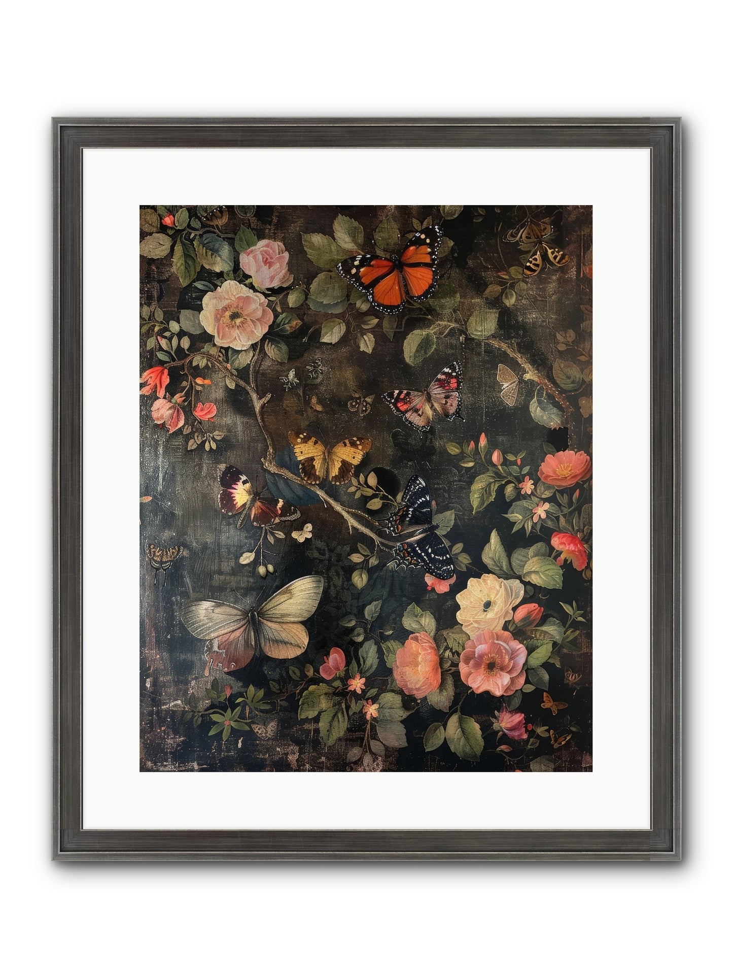 Jardin D'Automne Framed Print - Slimwoods Black/Silver 16x20