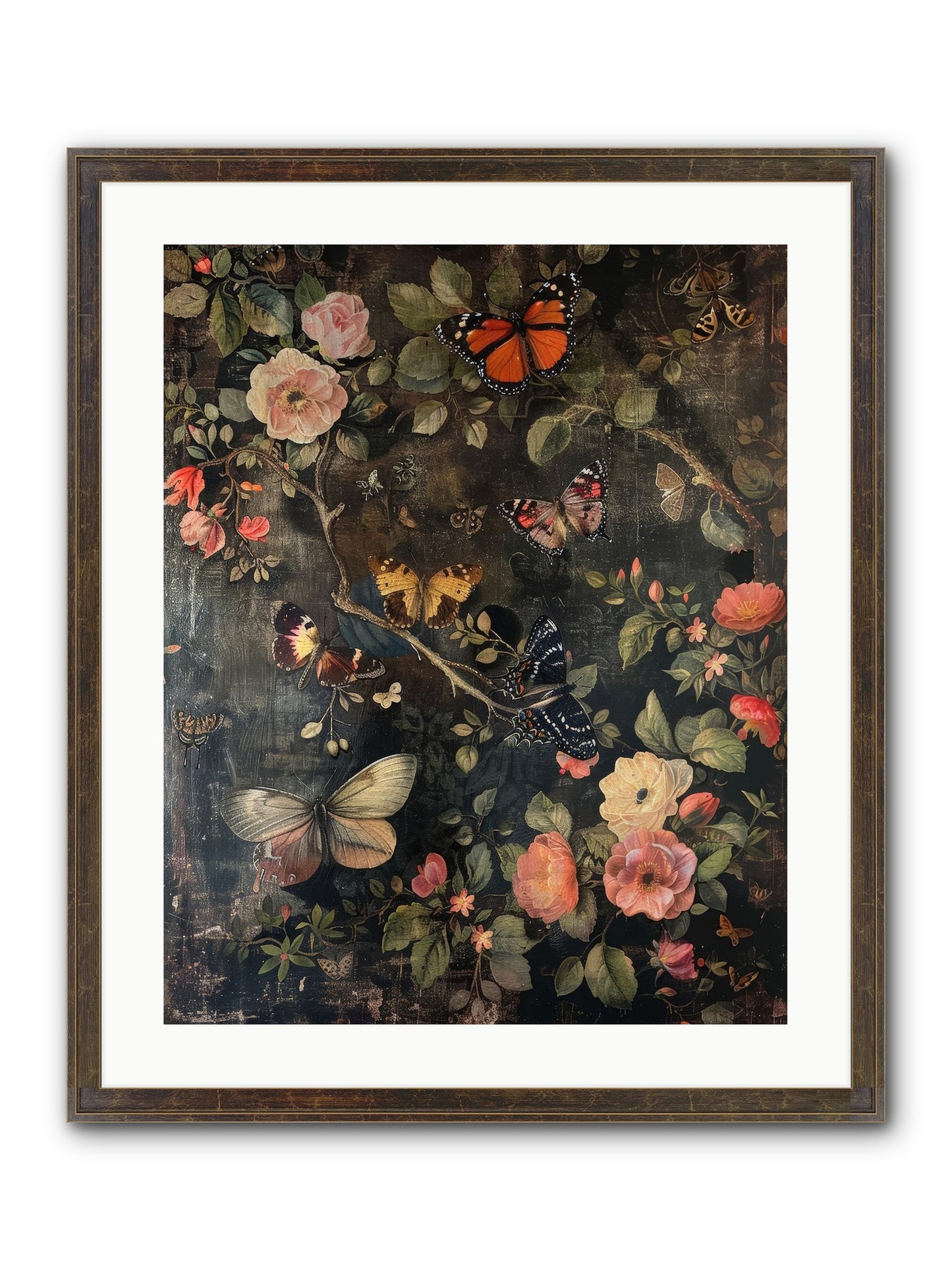 Jardin D'Automne Framed Print - Slimwoods Black/Gold 20x25