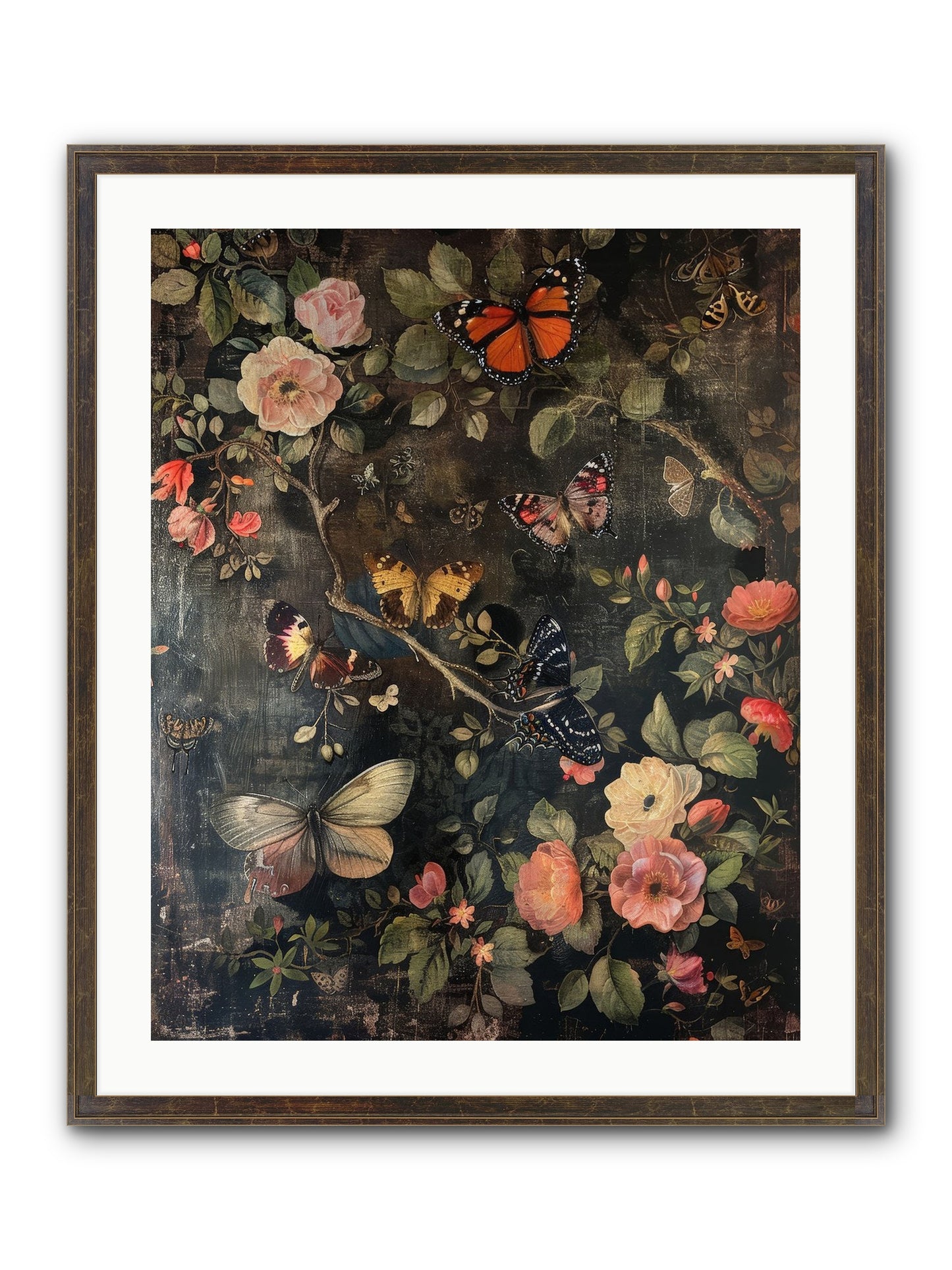Jardin D'Automne Framed Print - Slimwoods Black/Gold 24x30