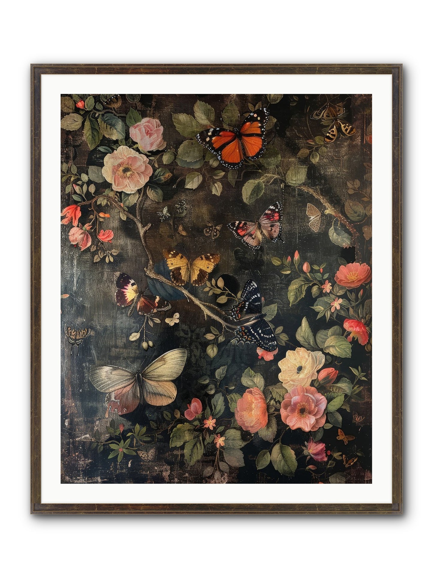 Jardin D'Automne Framed Print - Slimwoods Black/Gold 32x40
