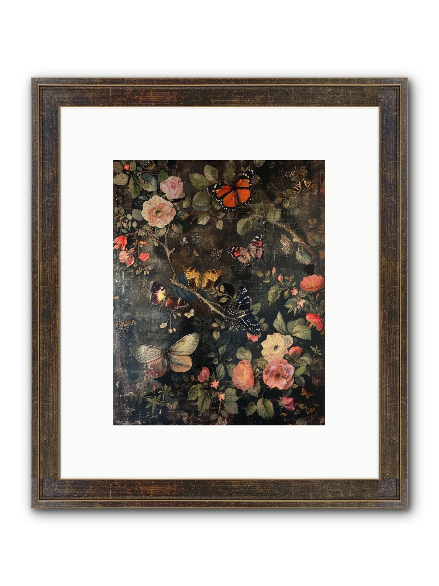 Jardin D'Automne Framed Print - Slimwoods Black/Gold 8x10