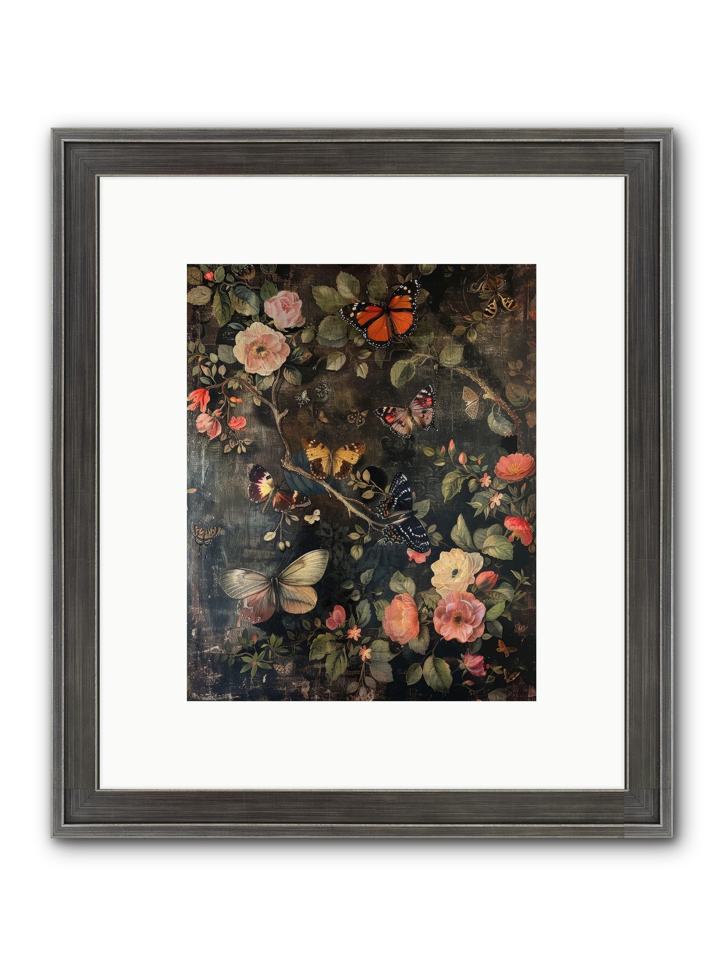 Jardin D'Automne Framed Print - Slimwoods Black/Silver 8x10