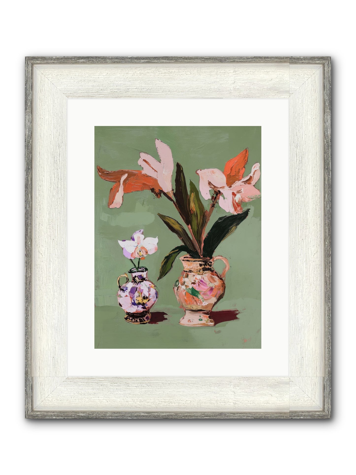 Jardin Des Plantes Postcard Framed Print - Driftwood White 12x16