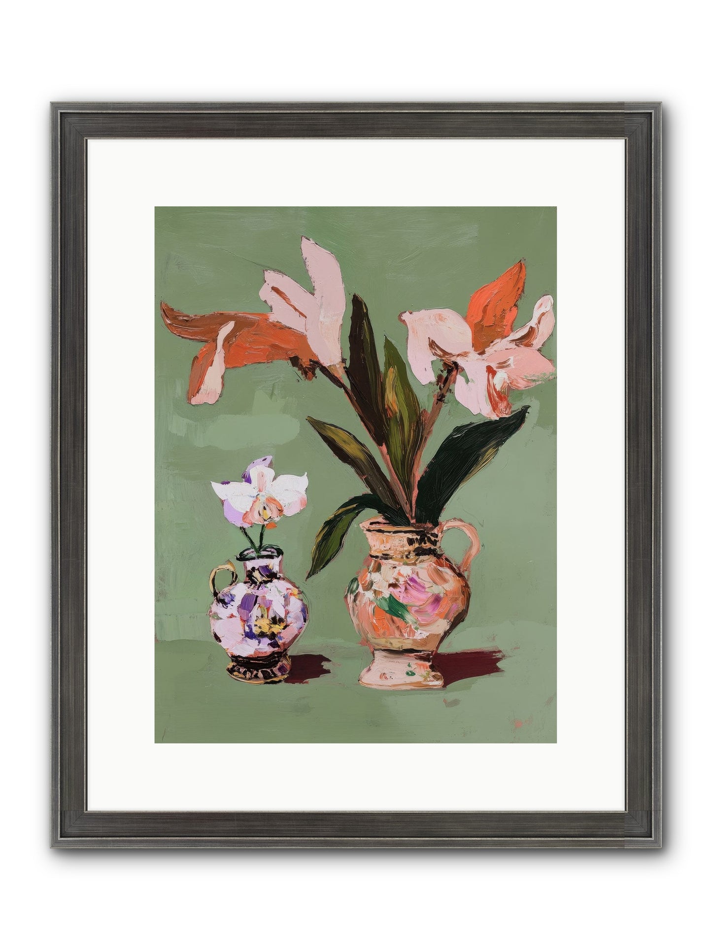 Jardin Des Plantes Postcard Framed Print - Slimwoods Black/Silver 12x16