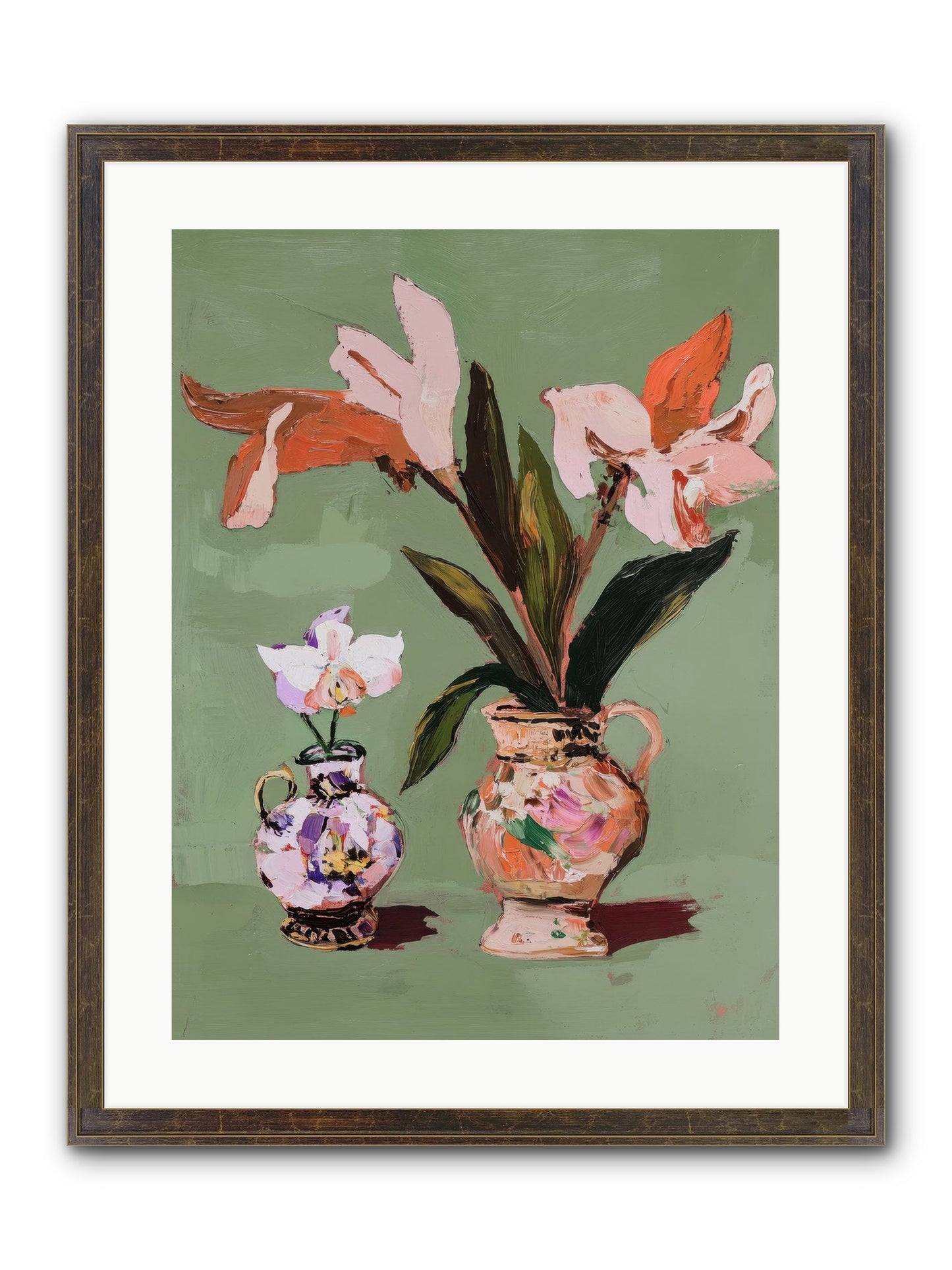 Jardin Des Plantes Postcard Framed Print - Slimwoods Black/Gold 18x24