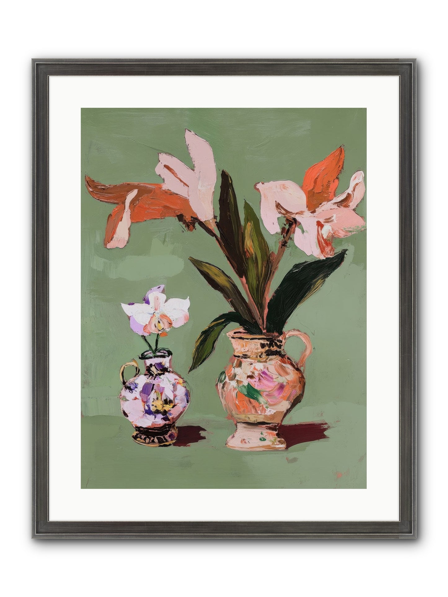 Jardin Des Plantes Postcard Framed Print - Slimwoods Black/Silver 18x24