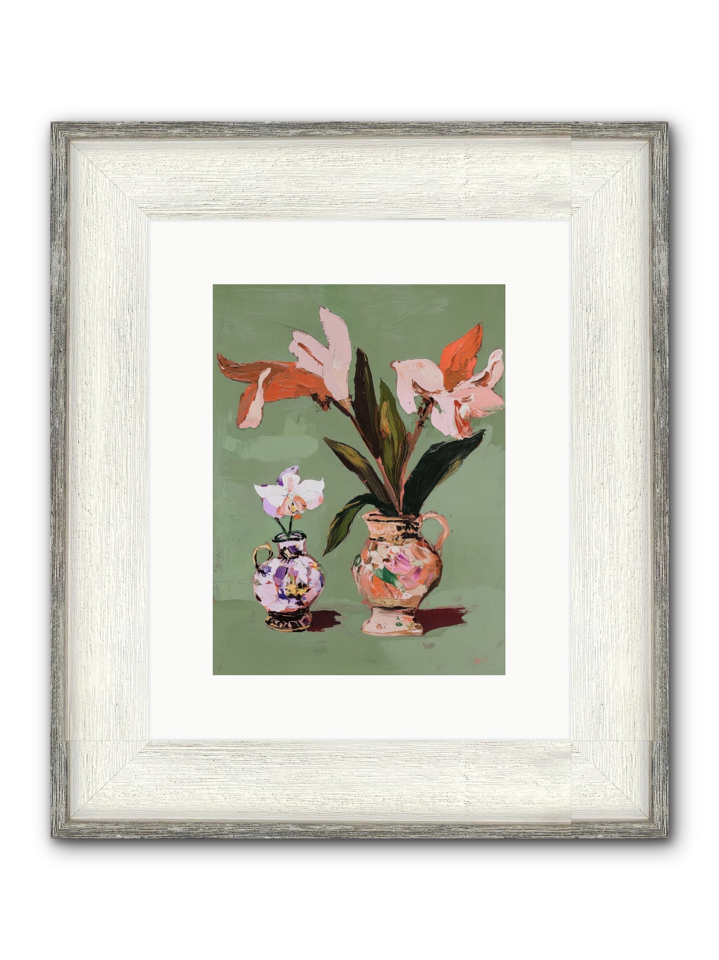Jardin Des Plantes Postcard Framed Print - Driftwood White 9x12