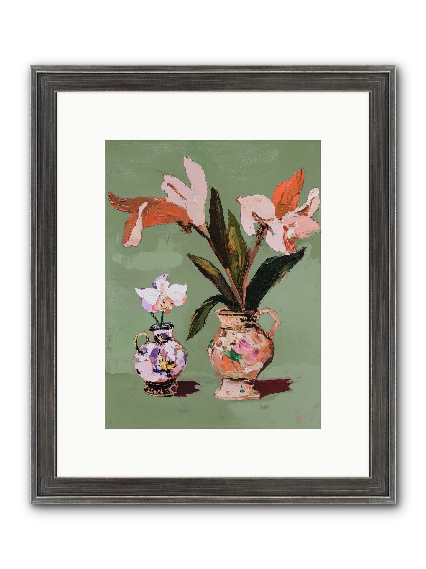 Jardin Des Plantes Postcard Framed Print - Slimwoods Black/Silver 9x12