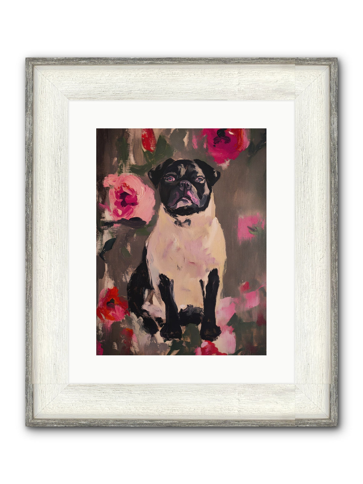 Jardin's Jewel Framed Print - Driftwood White 12x16