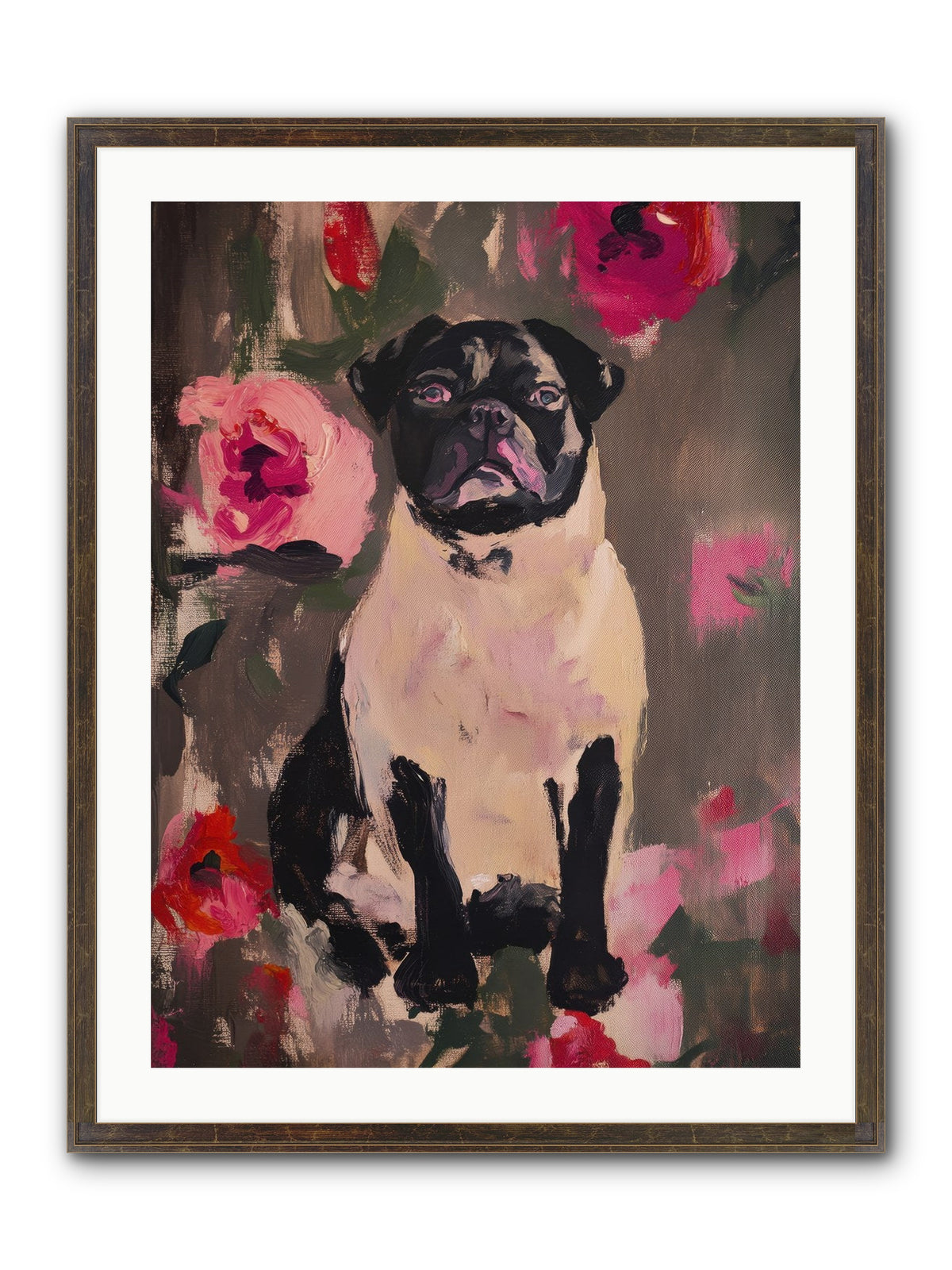 Jardin's Jewel Framed Print - Slimwoods Black/Gold 24x32