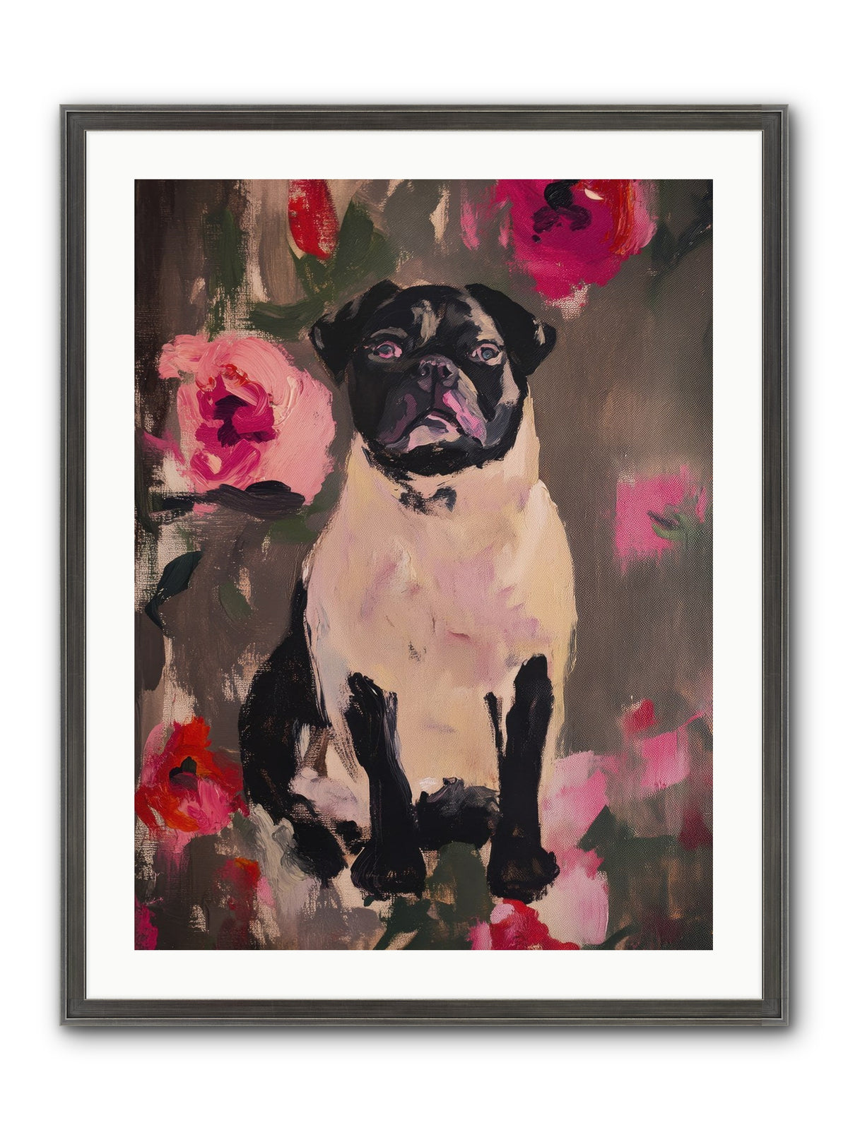 Jardin's Jewel Framed Print - Slimwoods Black/Silver 24x32