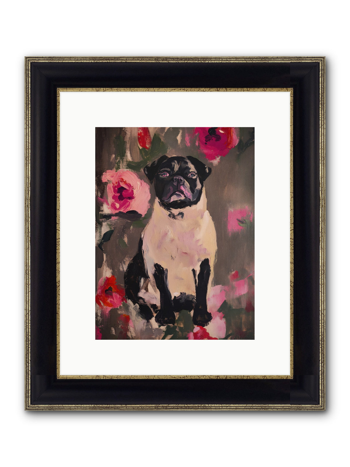 Jardin's Jewel Framed Print - Black & Gold 9x12