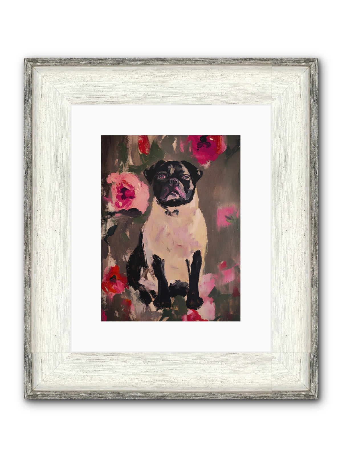 Jardin's Jewel Framed Print - Driftwood White 9x12