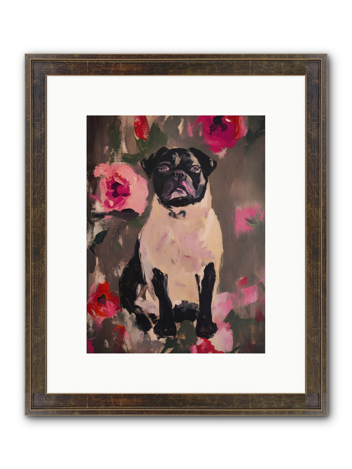 Jardin's Jewel Framed Print - Slimwoods Black/Gold 9x12