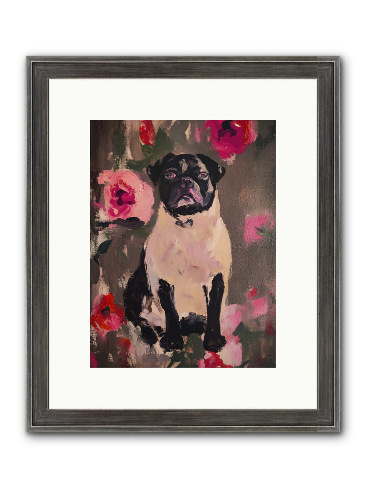 Jardin's Jewel Framed Print - Slimwoods Black/Silver 9x12